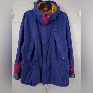 Vintage 90s 2000s Patagonia Blue and Pink Windbreaker Jacket